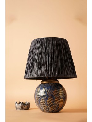 HMY Design Framboise Handmade Seramik Abajur Gri