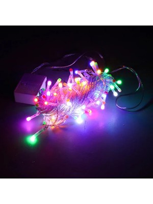 Usin Rgb IŞIK10 Metre 8 Farklı Mod Dekoratif Aydınlatma Yılbaşı Gece Parti Süsü Aydınlatma Şerit LED