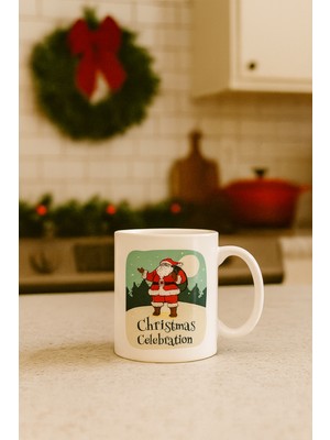 Christmas-Noel Baskılı Kupa Bardağı