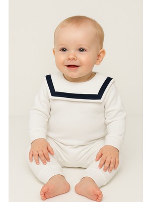 Mbk Garden Denizci Yaka Bebek Polar Tulum