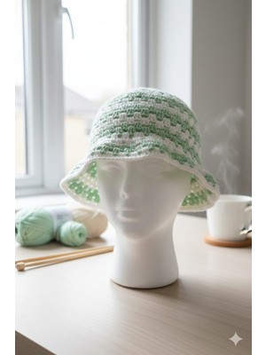 Linas Collection El Yapımı Motif Detaylı Çocuk Şapka 3-6yaş