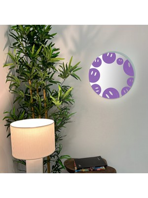 Ortakçı Design Echo Deco Gülücük Desen Baskılı Dekoratif Ayna