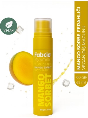 Fabcio Mysmile Florürsüz Diş Macunu – Mango Sorbe Ferahlığı