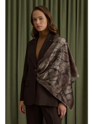 Aker Kahverengi Tencel Ceket