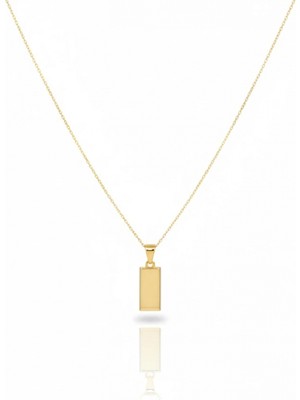 Güzide Kuyumcu 14 Ayar Altın Kişiselleştirilebilir Külçe Kolye 911