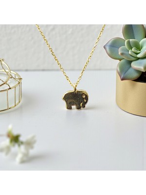 Nova Grup Fil Figürlü 14 Ayar Altın Kolye