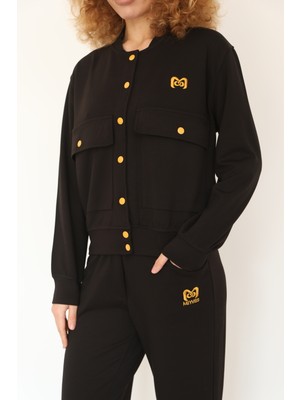 Modal Kumaş Kolej Montlu Çıtçıtlı Ikili Takım 4003