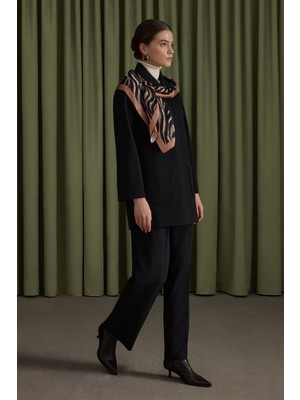 Aker Siyah Dokuma Pantolon