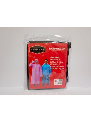 Yağmurluk Siyah Renk (Standart Beden)