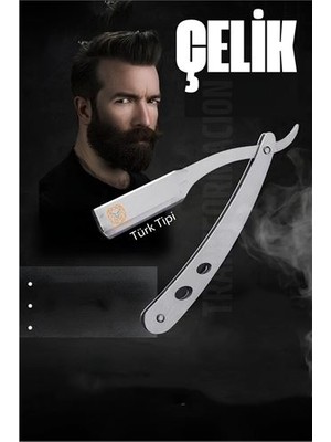 Magne Hsnet Paslanmaz Çelik Ustura Türk Modeli - TGR9927-8106