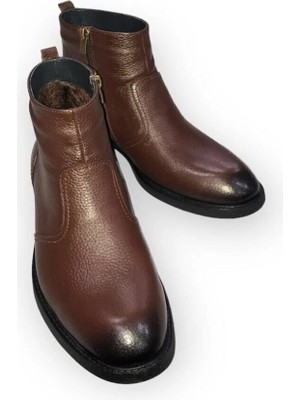 Şık Kundura Hakiki Deri Içi Kürklü Özel Üretim 36,37,38,39,40,41,42,43,44,45,46,47,48,49 Numara Erkek Bot