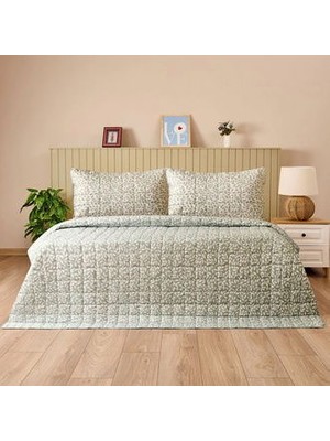 Matmel Soft Sylvara Çok Amaçlı Tek Kişilik Yatak Örtüsü Seti - Yeşil