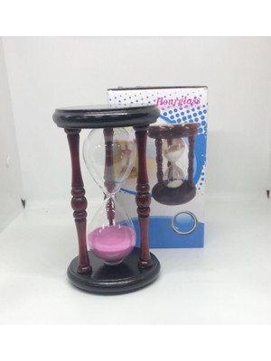 Lebron Dekoratif Ahşap Kum Saati Zamanlayıcı Pembe