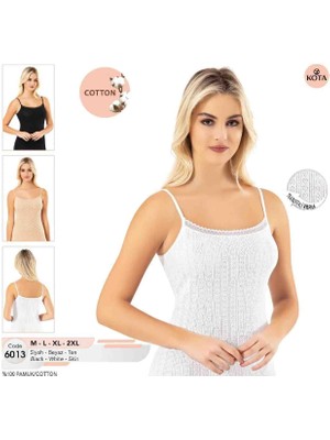 Özsa 2 Li Kota 6013 Raporlu Dantel Yakalı Bayan Ip Askılı Atlet