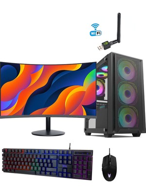 Draven OFS-001 i5-4590 16GB DDR3 512GB SSD 24" Curved Monitör Ofis Bilgisayarı