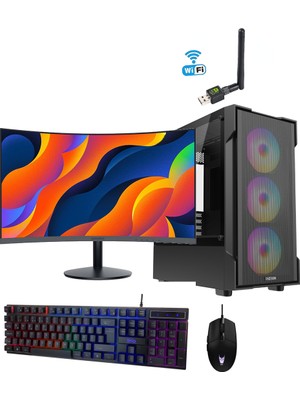 Draven OFS-003 i5-4590 16GB DDR3 512GB SSD 24" Curved Monitör Ofis Bilgisayarı