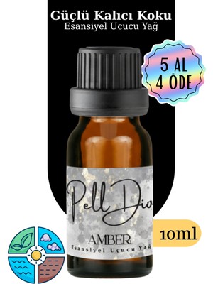 PellDio Dark Amber Esansiyel Uçucu Koku Yağı Buhurdanlık Yağı Difüzör Esansı Hobi Esans Ortam Oda 10ML