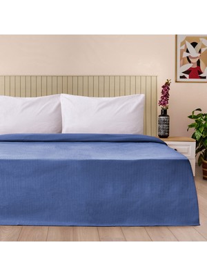 Matmel Soft Maris Tek Kişilik Pike - Lacivert - 160X220 cm
