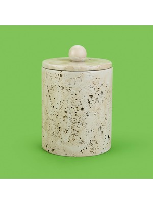 Matmel Bath Traverten Görünümlü Çöp Kovası - Gri - 2 Lt