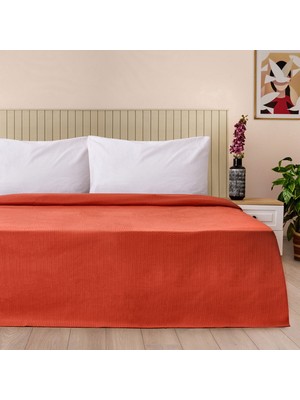 Matmel Soft Terra Tek Kişilik Pike - Kiremit - 160X220 cm