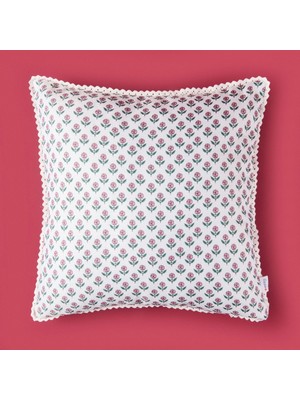 Matmel Soft Granny Summer Flower Kırlent - Ekru - 45X45 cm