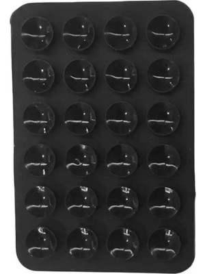 Özbience Kaymaz Silikon Telefon Tutucu Vantuz Siyah, Mıknatıslı ve Güvenli Tutma