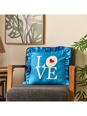 Matmel Soft Solari Kırlent Kılıfı - Mavi - 45X45 cm