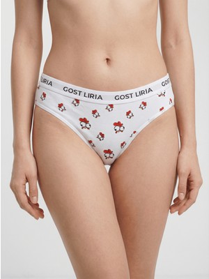 GOST LİRİA Chicken Desenli Kadın Slip Külot