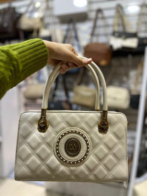 Levidor Premium Krem Kadın El & Omuz Çantası 930606