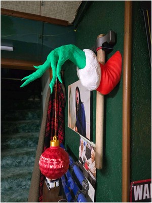 Szd Design The Grinch Temalı Yılbaşı Duvar Askı Süsü Dekorasyon