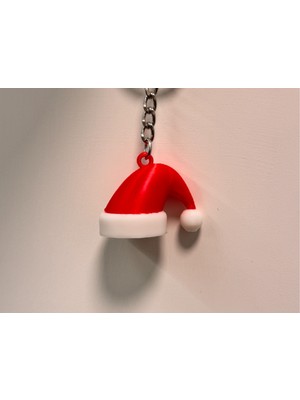 Szd Design Noel Baba Şapkası Anahtarlık / Ağaç Süsü