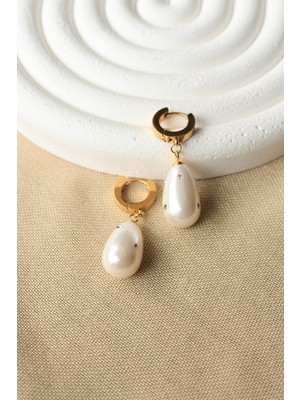 Inci Çelik Kadın Küpe Zirkon Taşlı