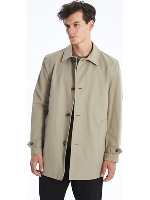 Lc Waikiki Yeni Sezon Standart Kalıp Gömlek Yaka Gabardin Erkek Trençkot
