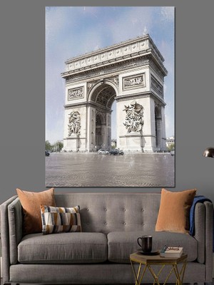 Karizma Tablo Paris Tarihi Eser  Dekoratif Kanvas - Mdf Ahşap Tablo