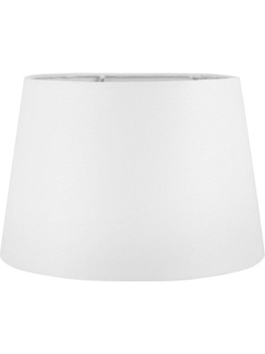 Feyza Design Beyaz Lambader Şapkası Abajur Başlığı, Şık ve Modern Dekorasyon Parçası