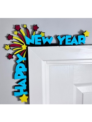 Szd Design Yeni Yıl Kapı Köşesi Mutlu Yıllar Dekoru