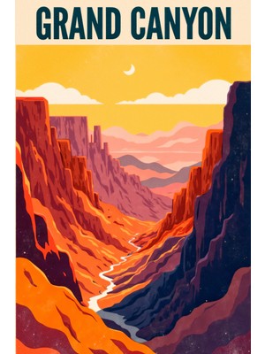 Grand Canyon Manzara Kanvas Tablo