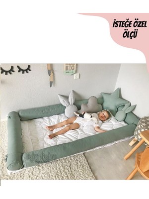 Çocuklar Için 60X120 cm Montessori Yatak Bariyer Koruma Seti