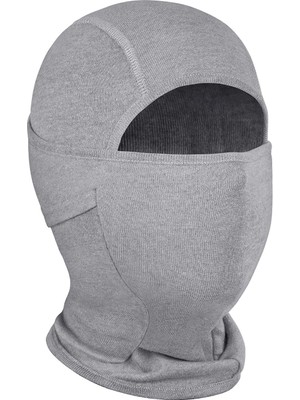 Thermoform Non Flame Master Kermel Aleve Dayanıklı Yüz Kar Maskesi, Ark Koruyucu Balaklava Gri