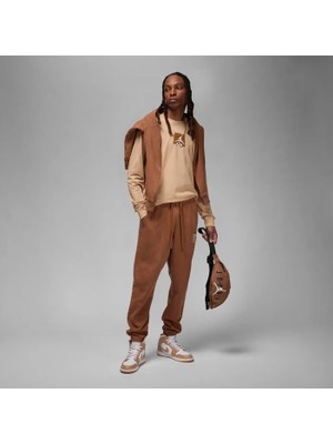 Nike Jordan Long-Sleeve Erkek Kahverengi Uzun Kol T-Shirt