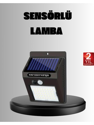 Solar LED Bahçe Aydınlatma – Hareket Sensörlü Güneş Paneliyle Şarj Olan Ip6 - EC001Z-5697J