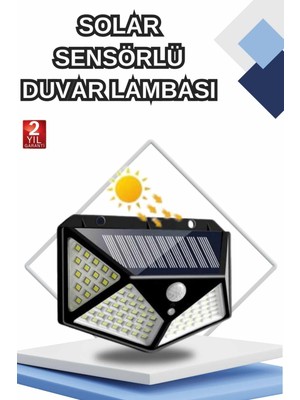 Bahçe Lambası Bahçe Aydınlatma Sensörlü Suya Dayanıklı 100 LED - EC001Z-568BZ7