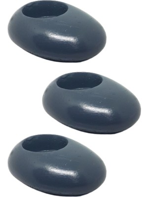 Feyza Design Taş Görünümlü Füme Renkli Tealight Mumluk, Şık ve Modern Tasarım