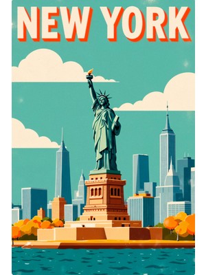 New York Özgürlük Anıtı Kanvas Tablo