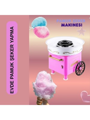 Uni Zer Mini Ev Tipi Pamuk Şeker Makinesi Evde Pamuk Şeker Yapma Cotton Candy Maker