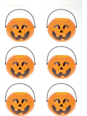 Feyza Design Halloween Temalı Bal Kabağı Mumluk Seti, 6 Adet, Dekoratif ve Şık Tasarım