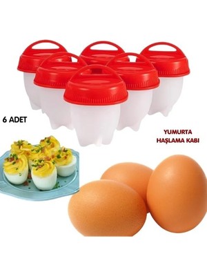 Uni Zer 6 Adet Silikon Yumurta Pişirici Yanmaz Yapışma Yumurta Haşlama Kabı