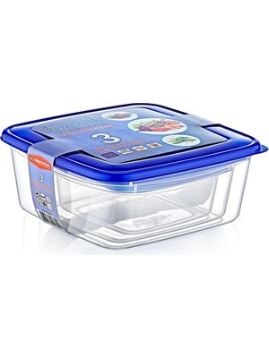 Alvo Store Buğz 3'lü Kare Saklama Kabı Seti