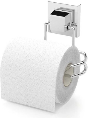 Tekno Tel EF-271 Krom Tuvalet Kağıtlık | Yapışkanlı/vidalı Deliksiz Metal Wc Kağıt Tutucu