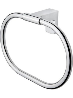 Tema Premium Yuvarlak Havluluk | Paslanmaz Krom Kaplama Banyo Havlu Halkası 5 Yıl Garantili